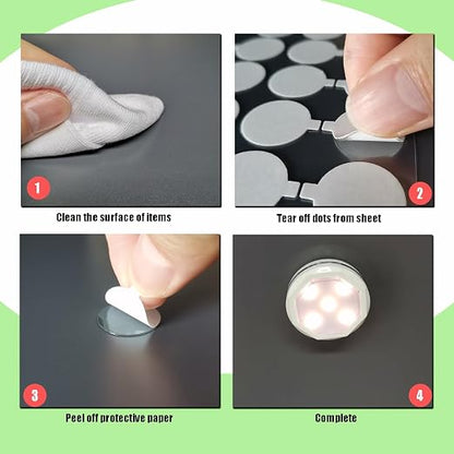 200 Pcs Sticky Tack, Double Sided Sticky Dot, No Trace Poster Adhesive Putty - Image 4