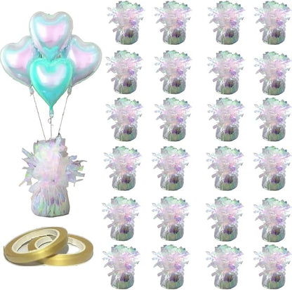 Balloon Weights, 24 Pieces, Weight 0.36Lb | Aluminum Foil, Suitable by Unknown