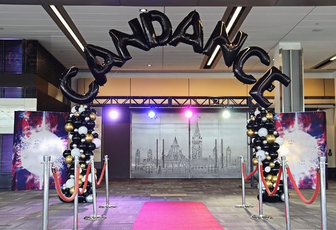 Black Letter E Balloons, E Balloon 40 Inch E Balloon Letter - Image 5