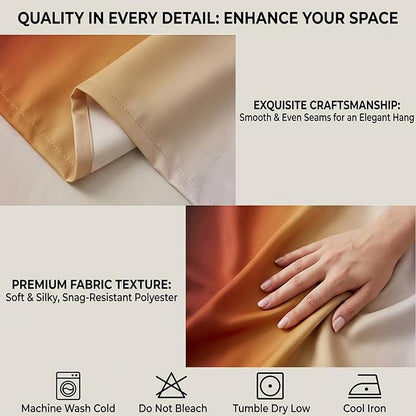 Burnt Orange Curtains 63 Inch Length - Image 6