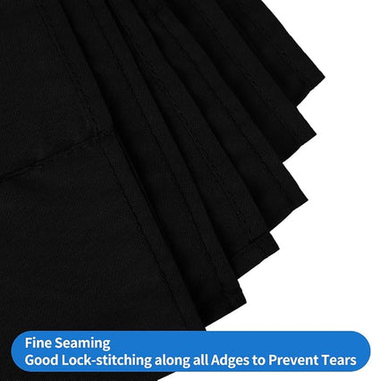 HEMMOTOP Black Backdrop, Seamless Photography Background Screen | Polyester - Image 3