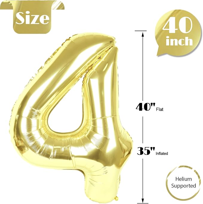 Light Gold 4 Balloon - Image 5