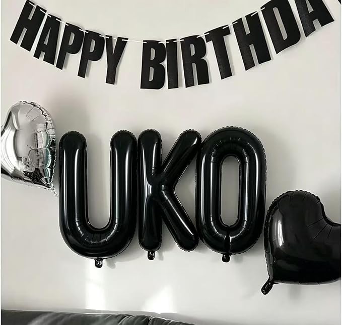 40 Inch Black Letter F Foil Balloon | Large Jumbo, Wedding Birthday Party - Image 7