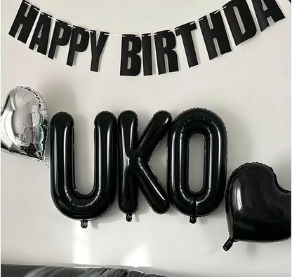 40 Inch Black Letter F Foil Balloon | Large Jumbo, Wedding Birthday Party - Image 7