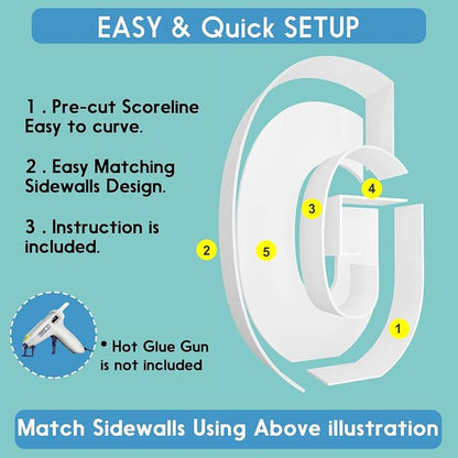 2FT Letter G Mosaic Balloon Frame Letter DIY Fillable Letters Kit - Image 3