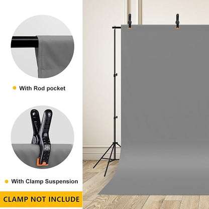 CPLIRIS 10x12ft Gray Backdrop Photography Grey Photo Shooting Background - Image 5