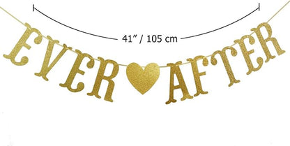 Happily Ever After Banner, Wedding Decorations, Engagement Anniversary Bridal - Image 3