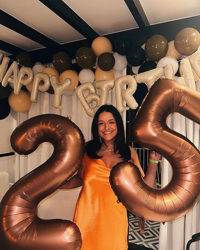 Coffee Brown Number 6 Balloon 40 Inch - Image 8