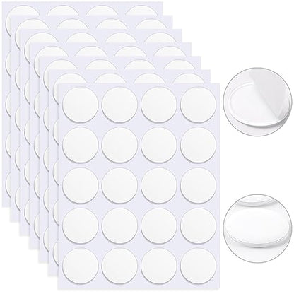 JANYUN 140 Pcs Sticky Dots, 40mm Putty Clear Double Sided Tape by JANYUN
