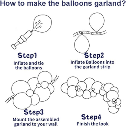 White and Gold Balloons Arch Kit, Baby Shower, Birthday Party Decorations - Image 3