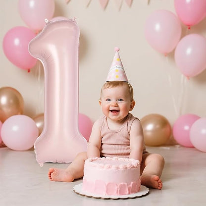 Light Pink Number 10 Balloon, 40 Inch Giant Mylar Number Balloons, Large Foil - Image 7