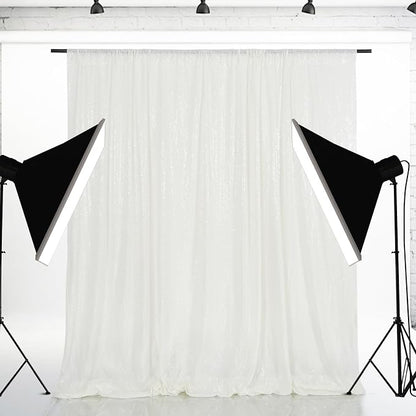 Eternal Beauty White 3mm Sequin Backdrop 6x8 Ft - Image 7