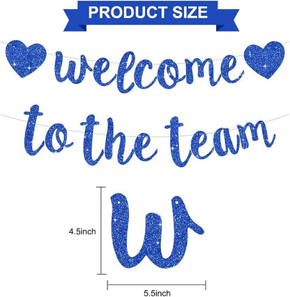 BEISHIDA Welcome to The Team Banner, NO DIY, Office Party Decorations - Image 2