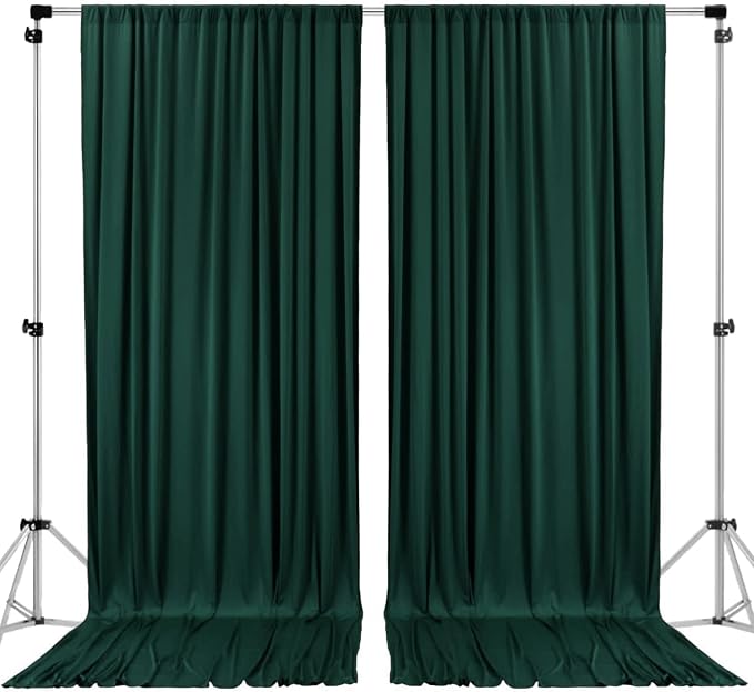 AK TRADING CO. 10 feet x 10 feet Black Polyester Backdrop Drapes Curtains Panels by Fabrics%7CEventDecor%7CCrafts%7CUpholsteryFoam