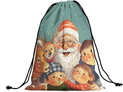 Winter Holiday Santa Grip Bag - Image 2
