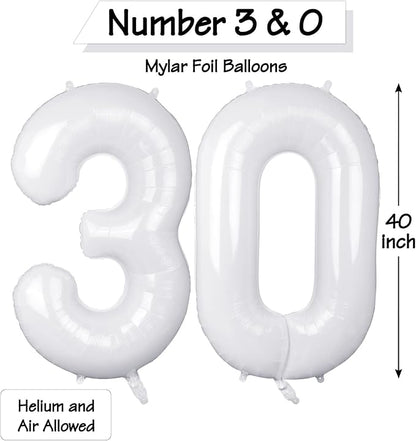 30 Number Balloons Large Foil Number Balloon Big 40 Inch - Image 7