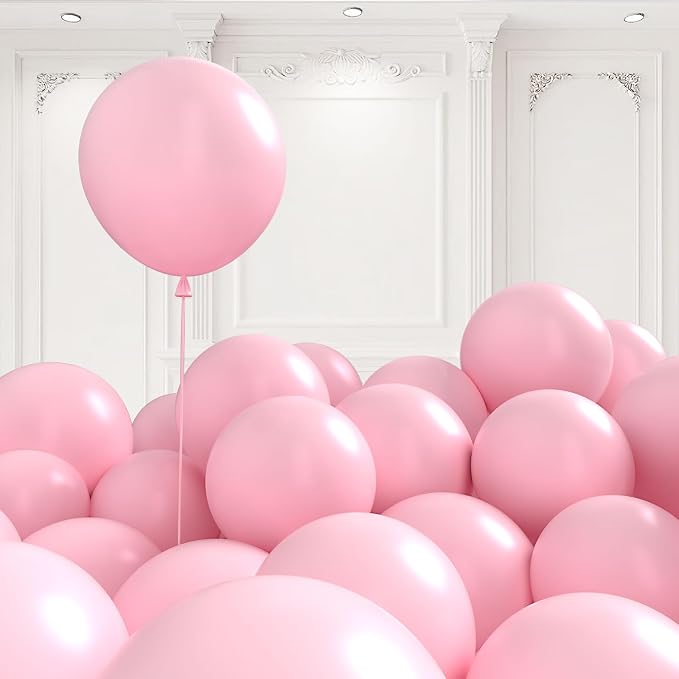 Light Pink Balloons Assorted Colors 125pcs 5 Inch Pink Birthday Balloons by BAIBAOXIANG