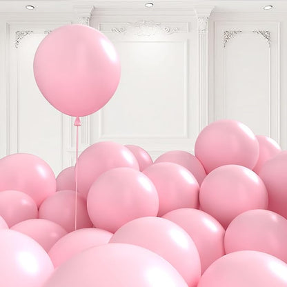Light Pink Balloons Assorted Colors 125pcs 5 Inch Pink Birthday Balloons by BAIBAOXIANG