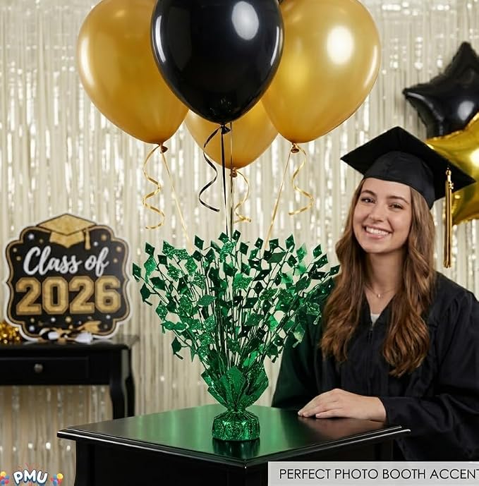 PMU Green Graduation Balloon Weights, Graduation Centerpieces - Image 7