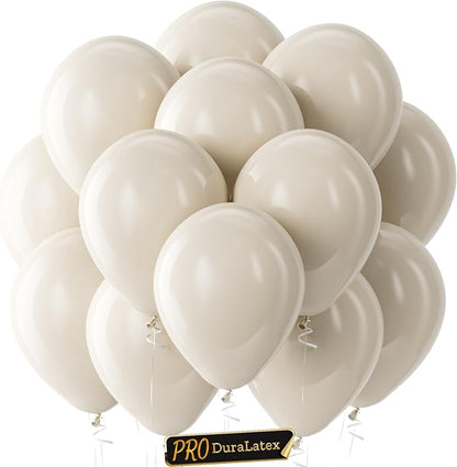 Pro Duralatex White Sand Balloons by Bezente