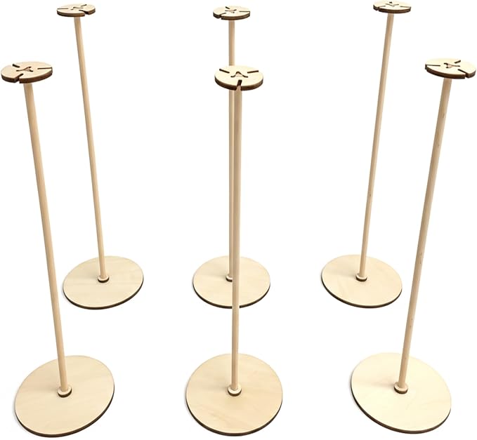 6 Pack Wooden Balloon Centerpieces - Image 4