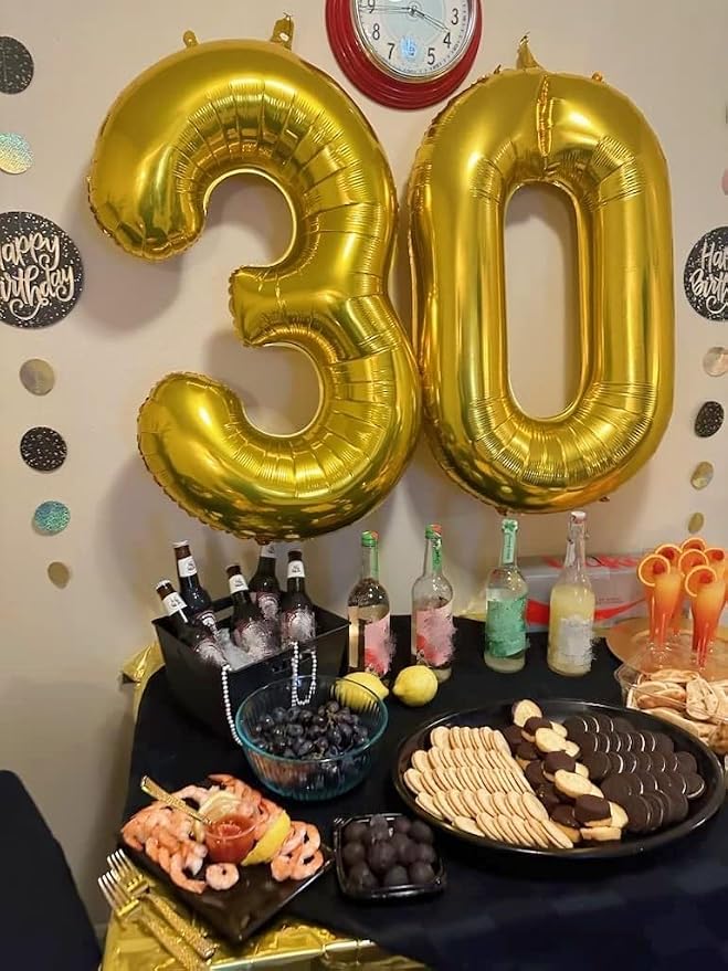 29 Balloon 40 inch Gold Number Balloons - Image 3