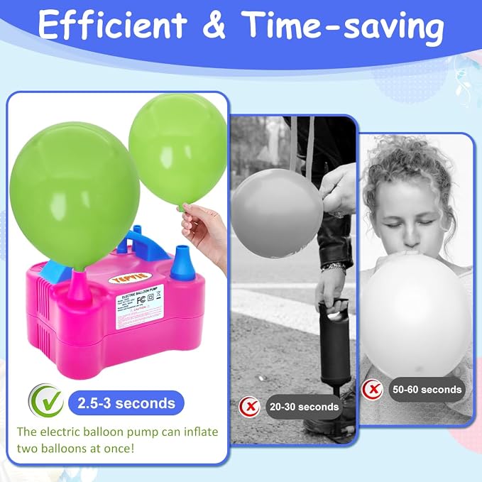 Balloon Pump Electric, 600W Professional Balloon Inflator - Image 4