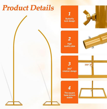 Balloon Arch Stand Kit, Balloon Arch Stand Set of 2 - Image 4