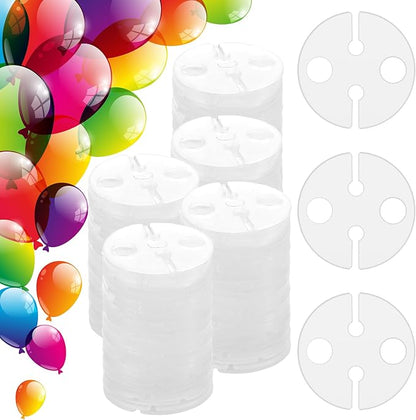 200 Pcs White Clear Balloon Clips by Kigley