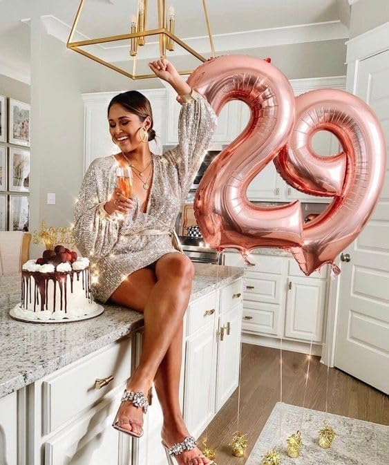 29 Balloon 40 inch Rose Gold Number Balloons - Image 5