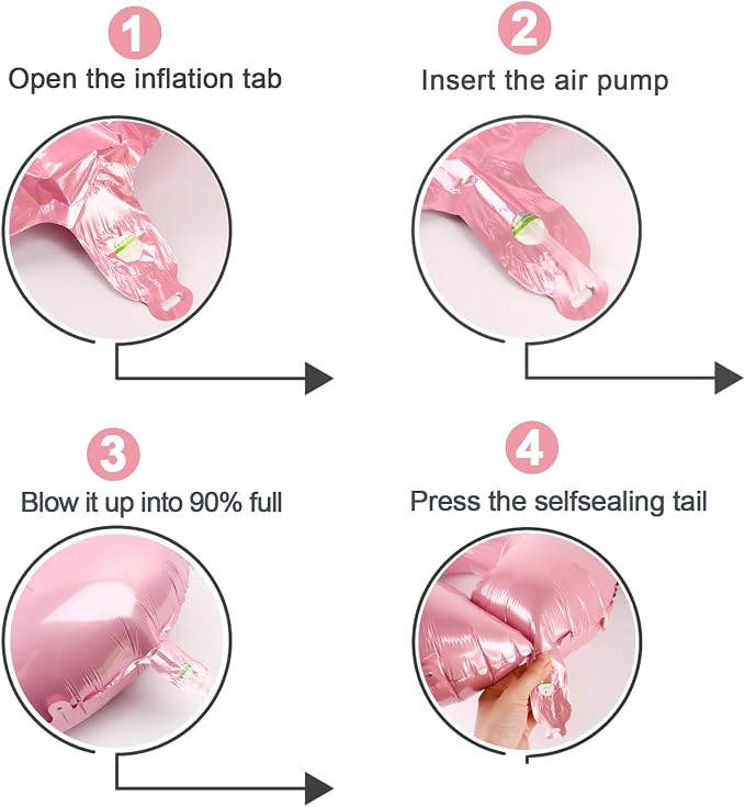 Pastel Pink 3 Balloon - Image 5