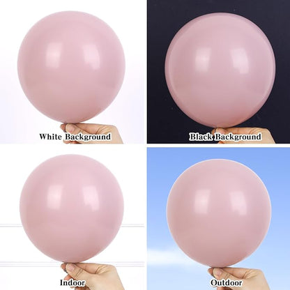 RUBFAC Dusty Pink Balloons Different Sizes Blush Pink Balloon Arch 154pcs | - Image 3