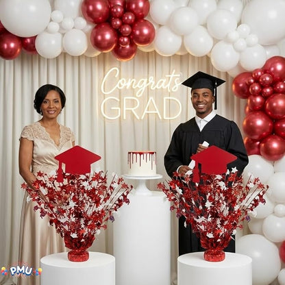 PMU Graduation Centerpieces for Table 2026, Grad Balloon Weight Centerpiece - Image 4