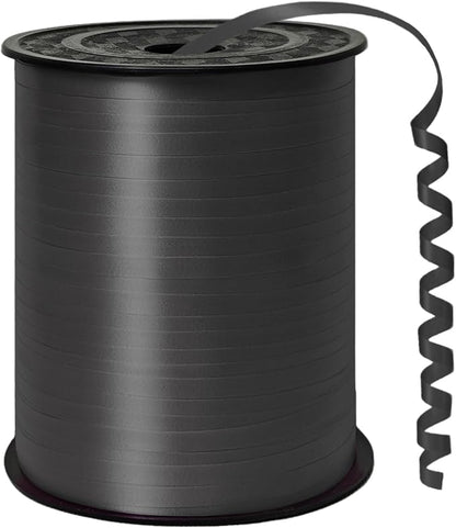 500 Yard Black Curling Ribbon Balloon Ribbon 1/5 Inch Ribbon by Unknown