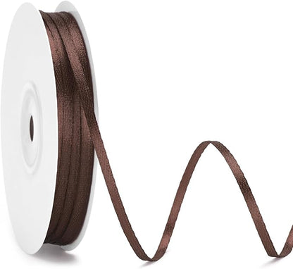 KINGLAKE Brown Satin Ribbon by KINGLAKE