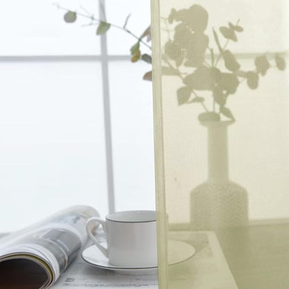SpaceDresser Basic Rod Pocket Sheer Voile Window Curtain Panels Sage Green 1 - Image 6