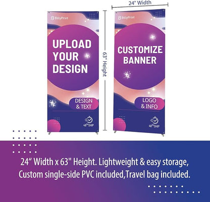 Custom Banner with X Stand | Personalized X Banner Stand - Image 3
