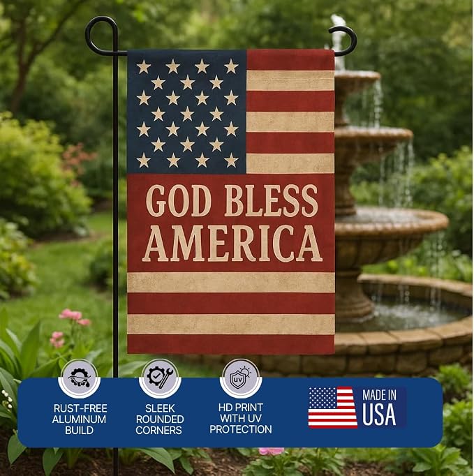 DC Custom Garden Flag with Stand, Double Sided custom yard flag Made in USA | - Image 5