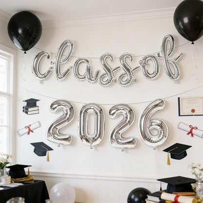 Class of 2026 Graduation Balloons, Balloon Banner, Indoor & Outdoor Decor - Image 3