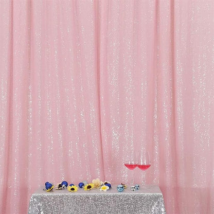 Eternal Beauty Pink 3mm Sequin Backdrop 20x10 Ft - Image 3