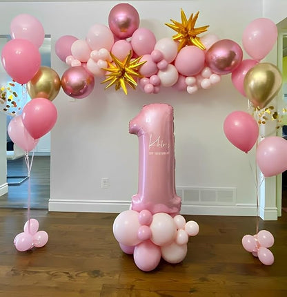 Pink and Gold Balloons Set - Image 4