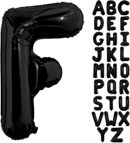 Black Letter F Balloons, F Balloon 40 Inch F Balloon Letter - Image 2