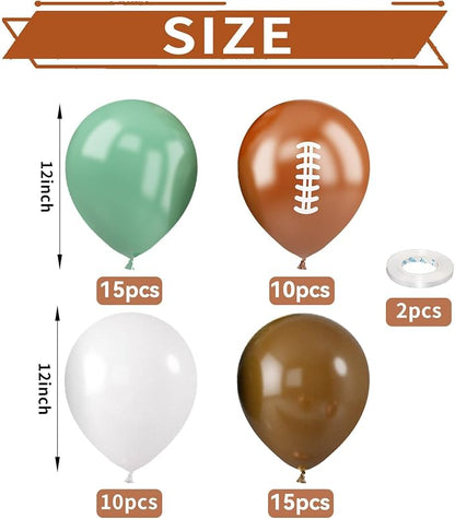 Football Balloons, Football Party Decorations - Image 2
