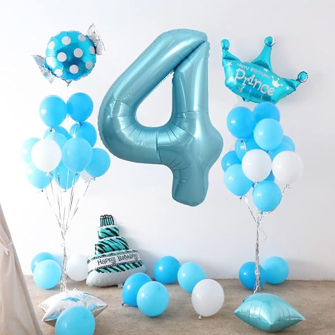 Pearl Blue Number 2 Balloon 40 Inch - Image 8