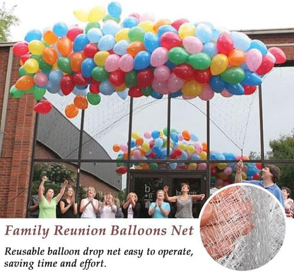 Gender Reveal Balloon Drop Bag 8ft Drop Net - Image 3