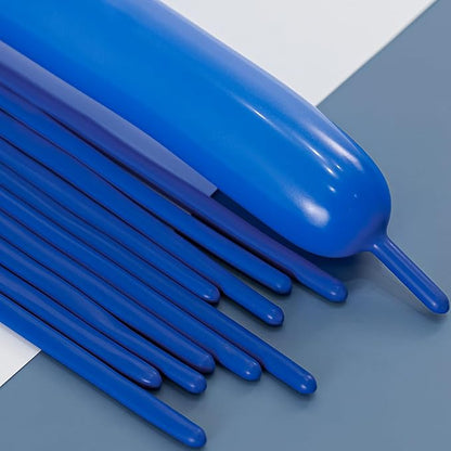 260 Balloons Dark Blue, Thickened 100 Pack Long Balloons Twisting Skinny Magic by VHUWE