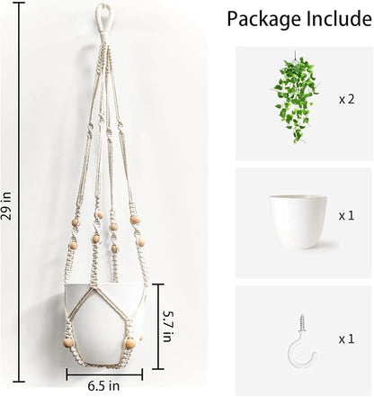 Comtelek Fake Hanging Plants Artificial Plants - Image 2