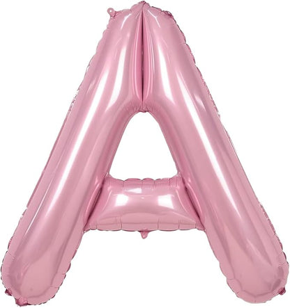 Pink Letter A Balloons, A Balloon 40 Inch Foil Helium A Balloon Letter | Pink A by BBPOOL