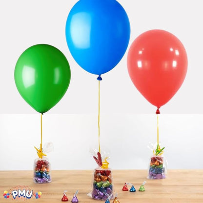 PMU Clip-n-Weight Primary Colors 8-Gram Plastic Balloon Weights Pkg/5 - Image 2