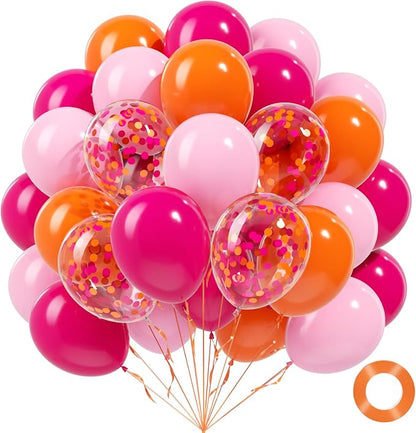 BAUANOOY Pink and Orange Balloons by BAUANOOY